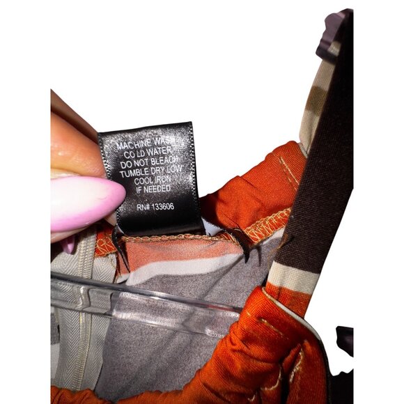 Ashley Stewart Plus Size 18/20 Striped Halter Neck Midi Dress Retro Stretch Sexy - Picture 5 of 6